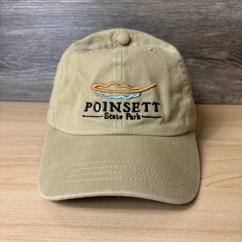 Pointsett State Park Hat Cap Strap Back One Size Brown Outdoors